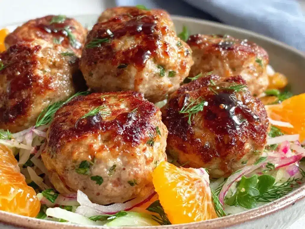 turkey meatballs dinner bowl - featured image