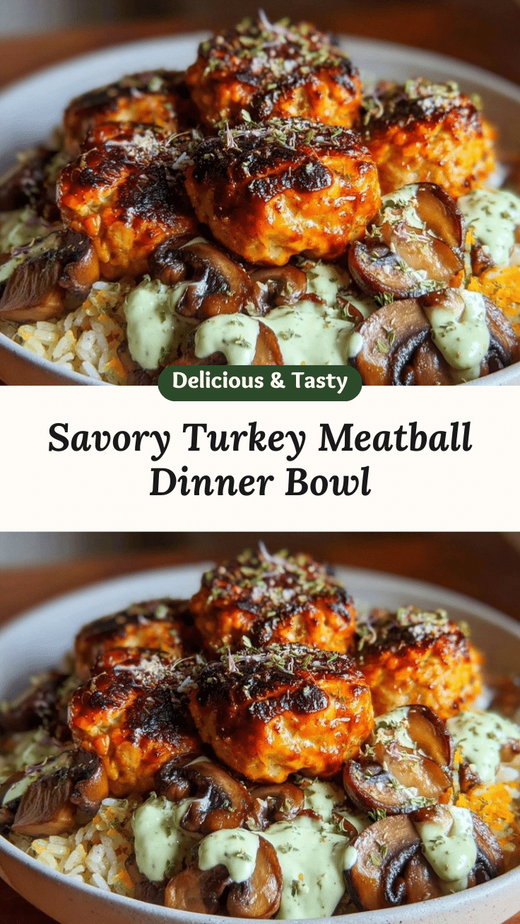 turkey meatballs dinner bowl recipe