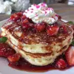 Valentine’s breakfast pancakes - featured image
