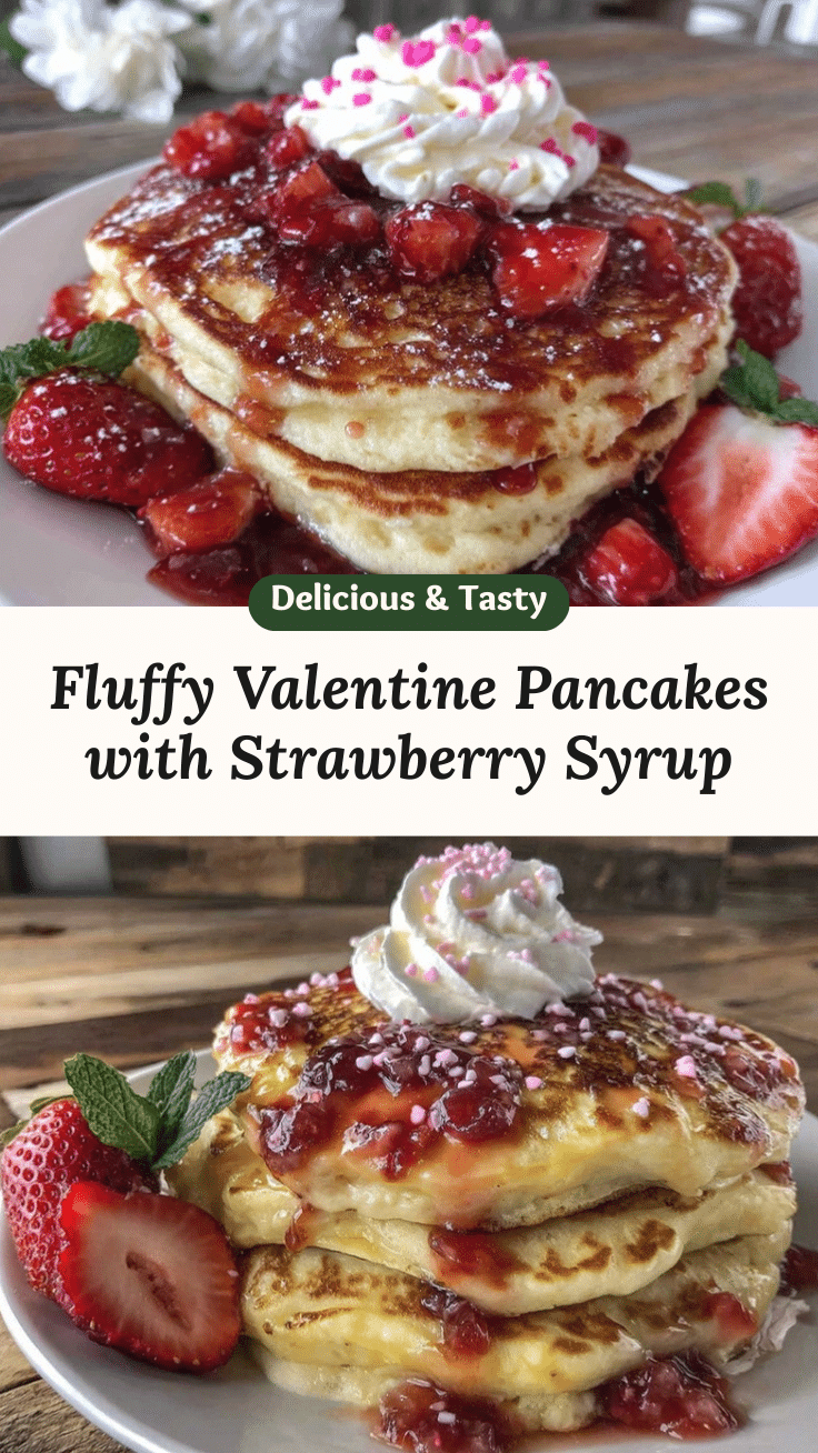 Valentine’s breakfast pancakes recipe