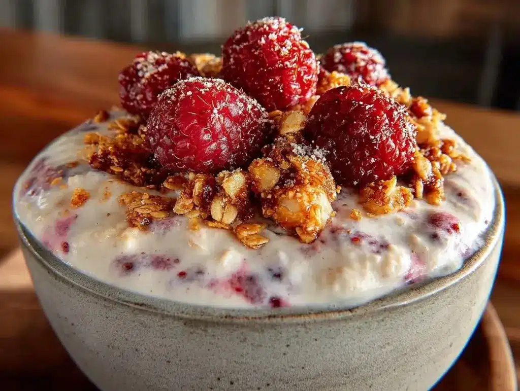 valentines day oatmeal bowl - featured image