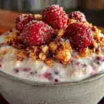 valentines day oatmeal bowl - featured image