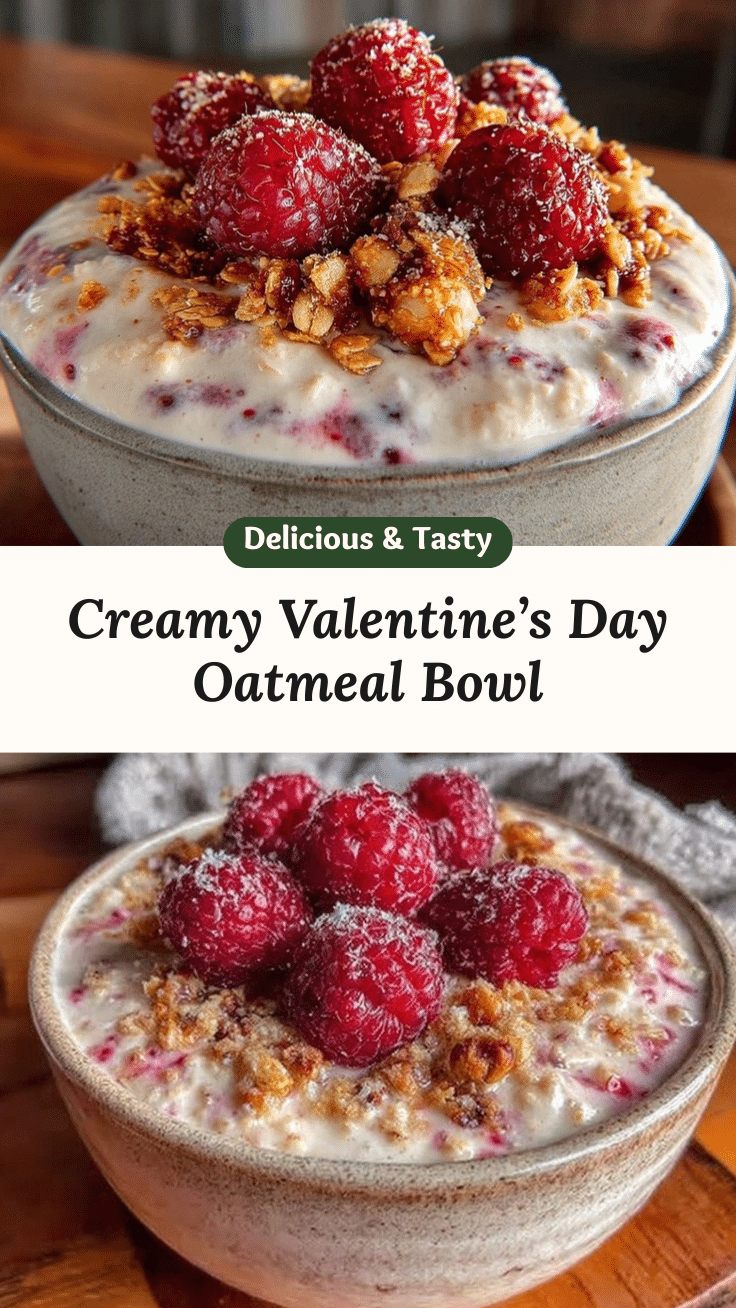 valentines day oatmeal bowl recipe