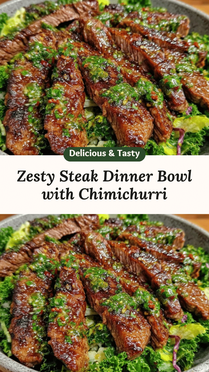 zesty steak dinner bowl with chimichurri recipe