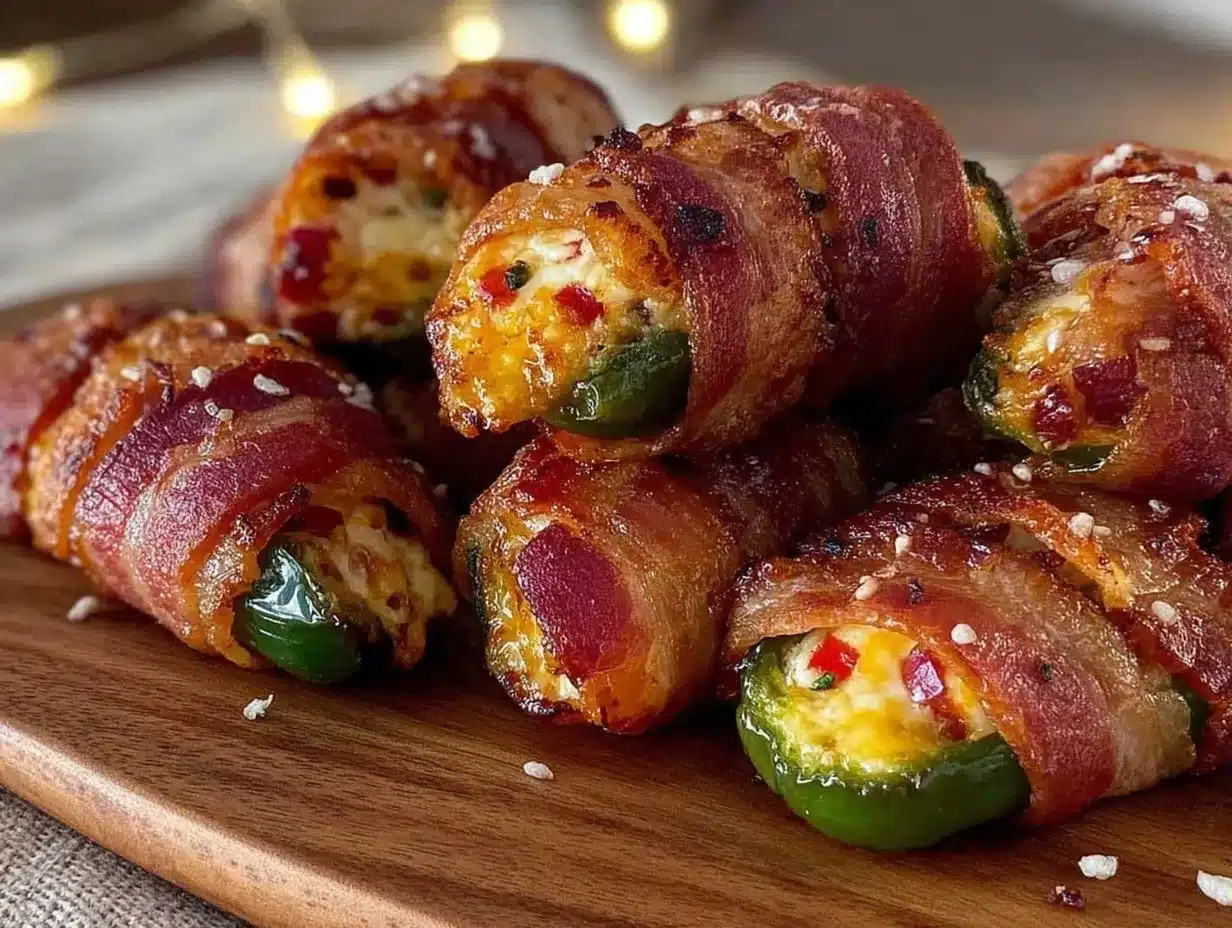 air fryer bacon-wrapped jalapeño poppers preparation steps