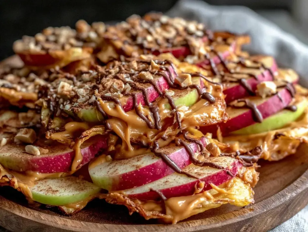 apple nachos recipe - featured image