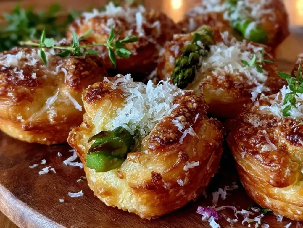 asparagus puff pastry bites - featured image