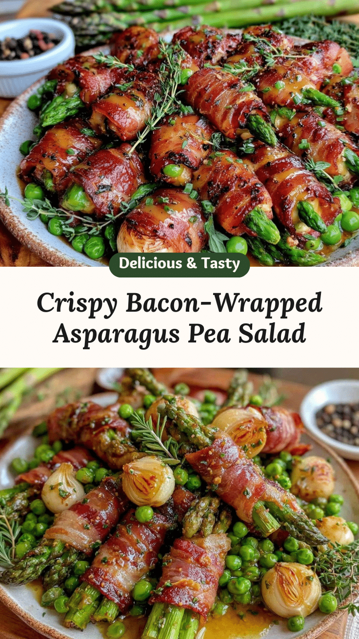 bacon-wrapped asparagus pea salad recipe