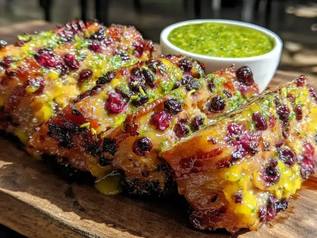 bacon-wrapped lemon blueberry loaf - featured image