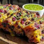 bacon-wrapped lemon blueberry loaf - featured image