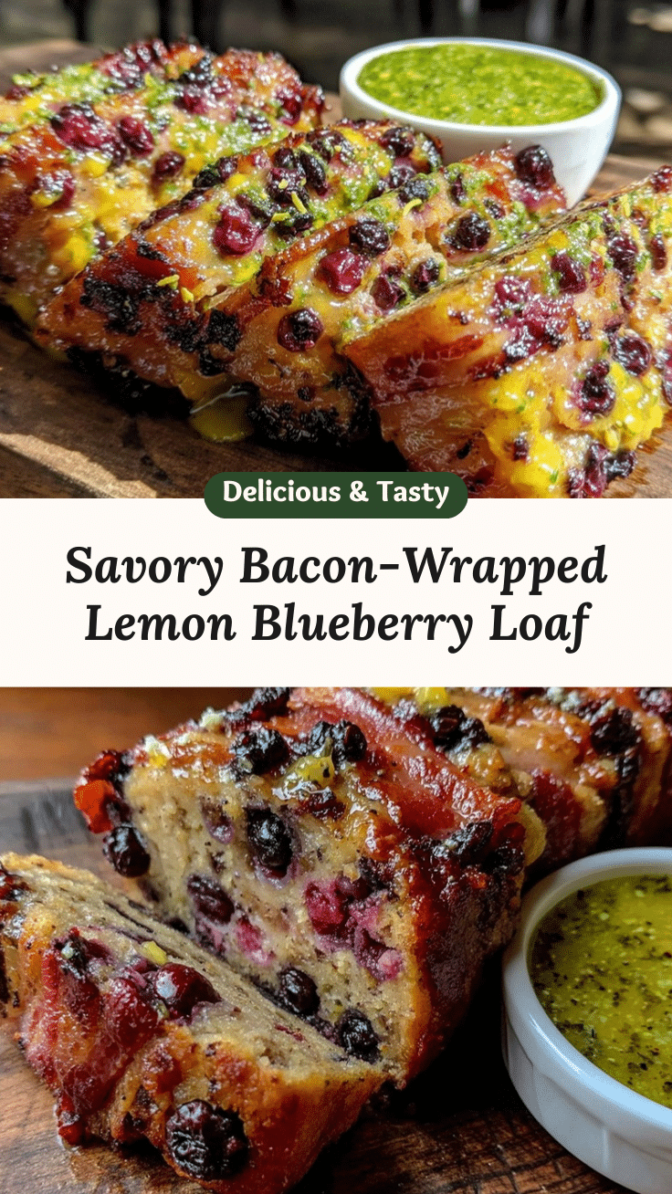 bacon-wrapped lemon blueberry loaf recipe