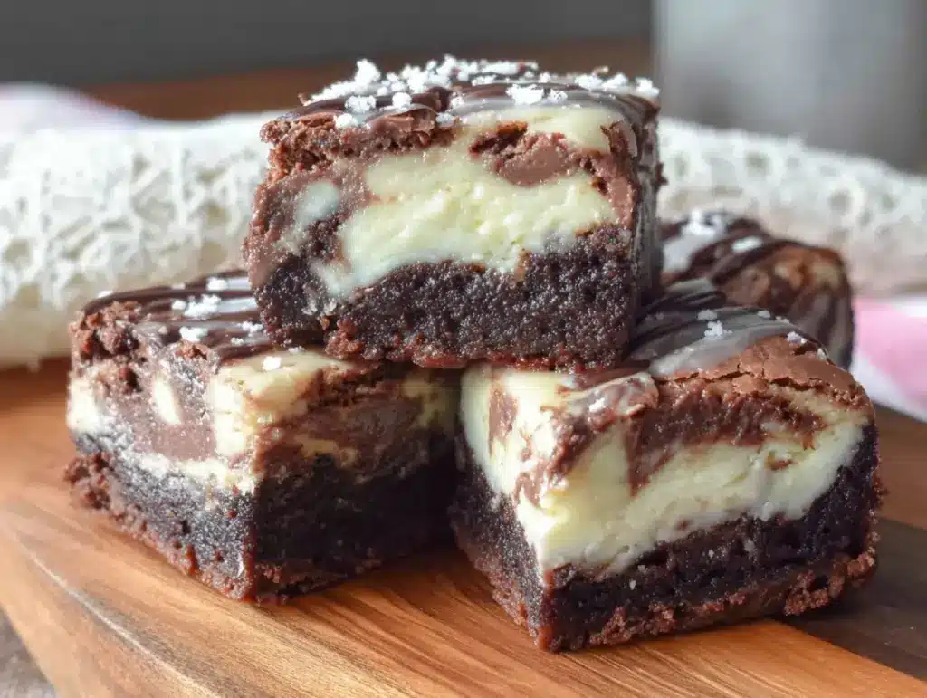 baileys irish cream cheesecake brownies - featured image