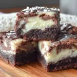 baileys irish cream cheesecake brownies - featured image