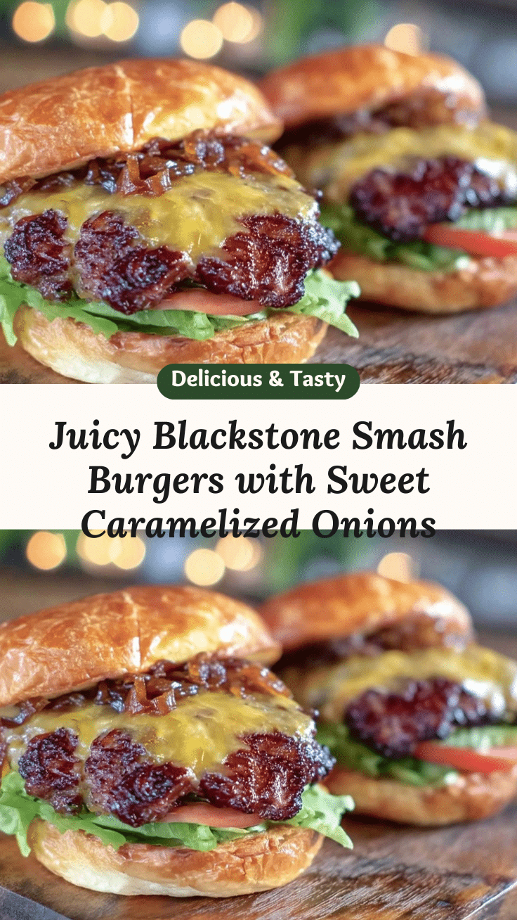 Blackstone Smash Burgers recipe