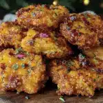 brown butter cheddar popcorn chicken bites - featured image