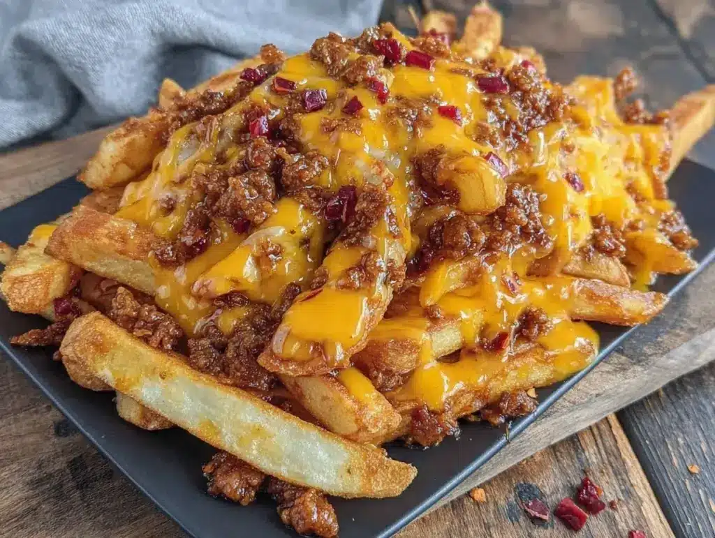 brown butter chili cheese fries - featured image