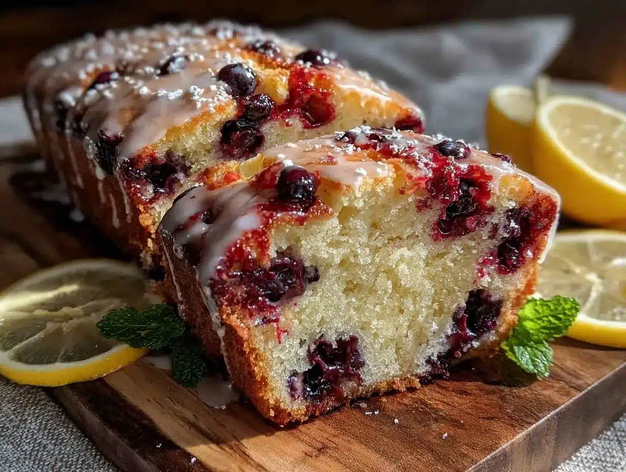 brown butter lemon blueberry loaf preparation steps