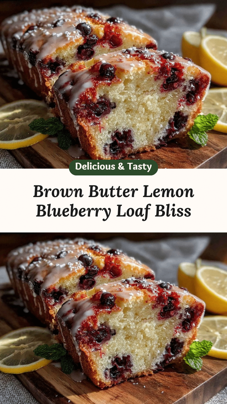 brown butter lemon blueberry loaf recipe
