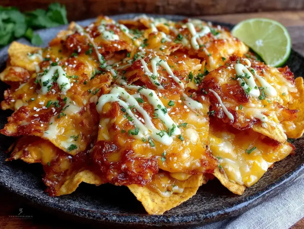 brown butter loaded nachos - featured image