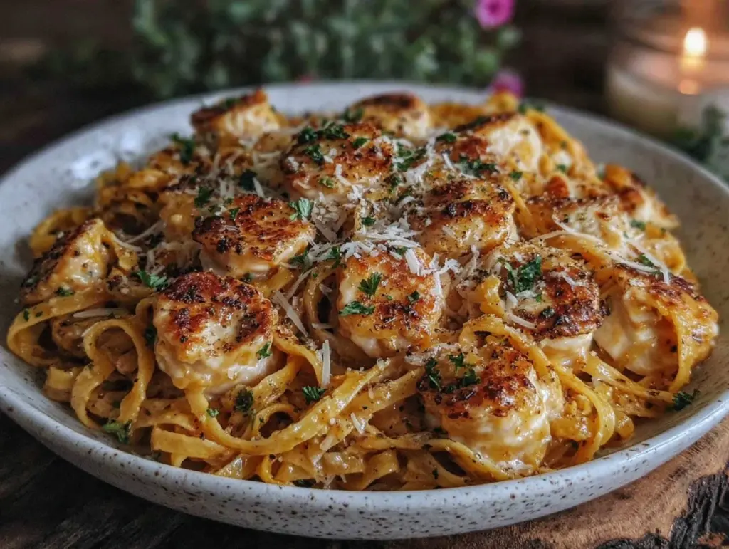 brown butter vegan Alfredo pasta - featured image