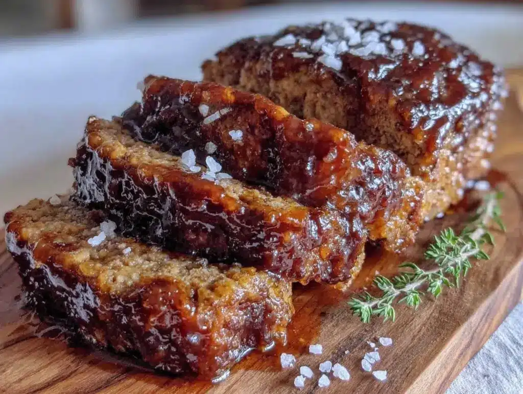 brown sugar glazed meatloaf - featured image