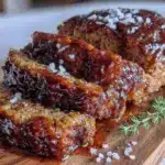 brown sugar glazed meatloaf - featured image