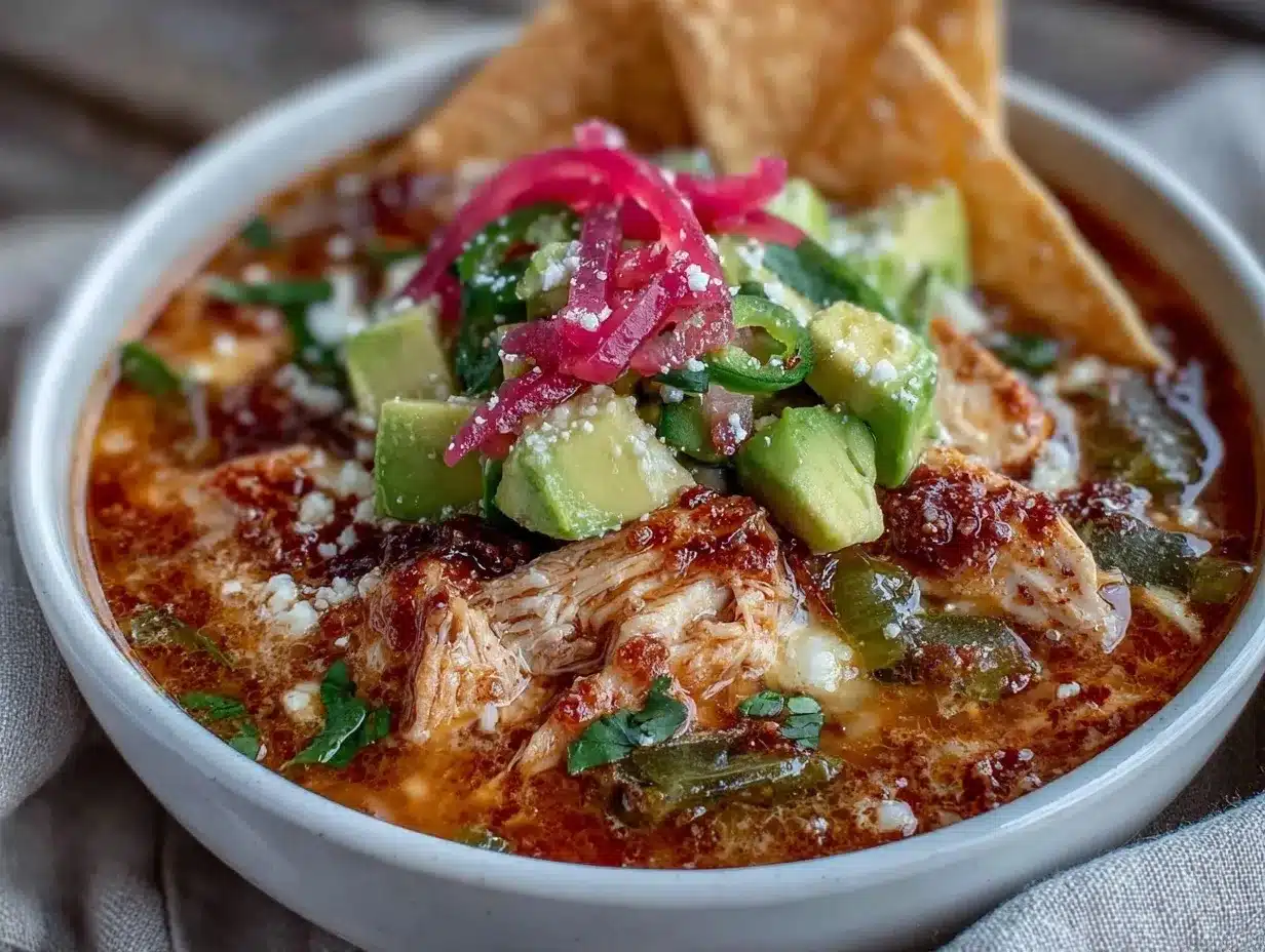 cheese-stuffed chicken tortilla soup preparation steps
