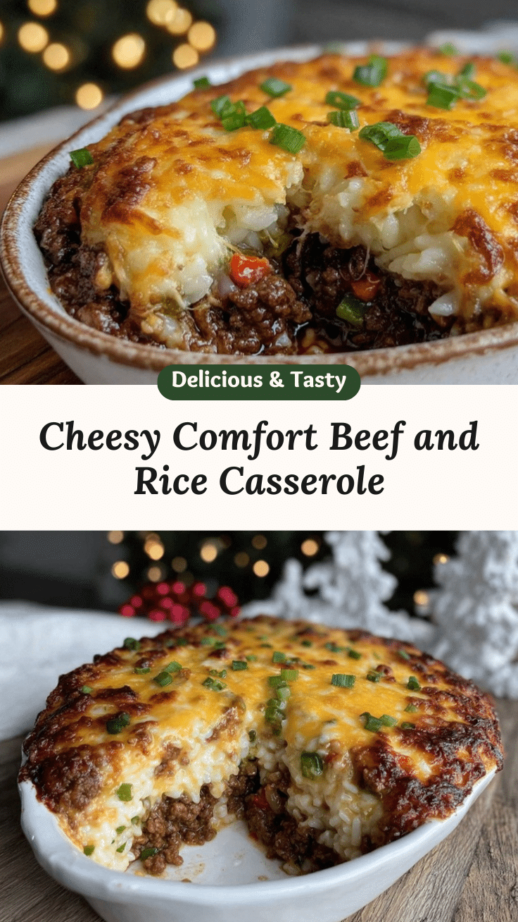 cheesy beef and rice casserole recipe