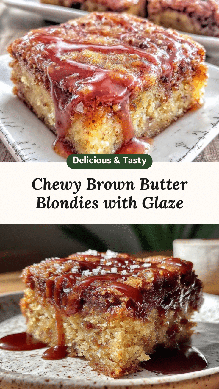 chewy brown butter blondies recipe
