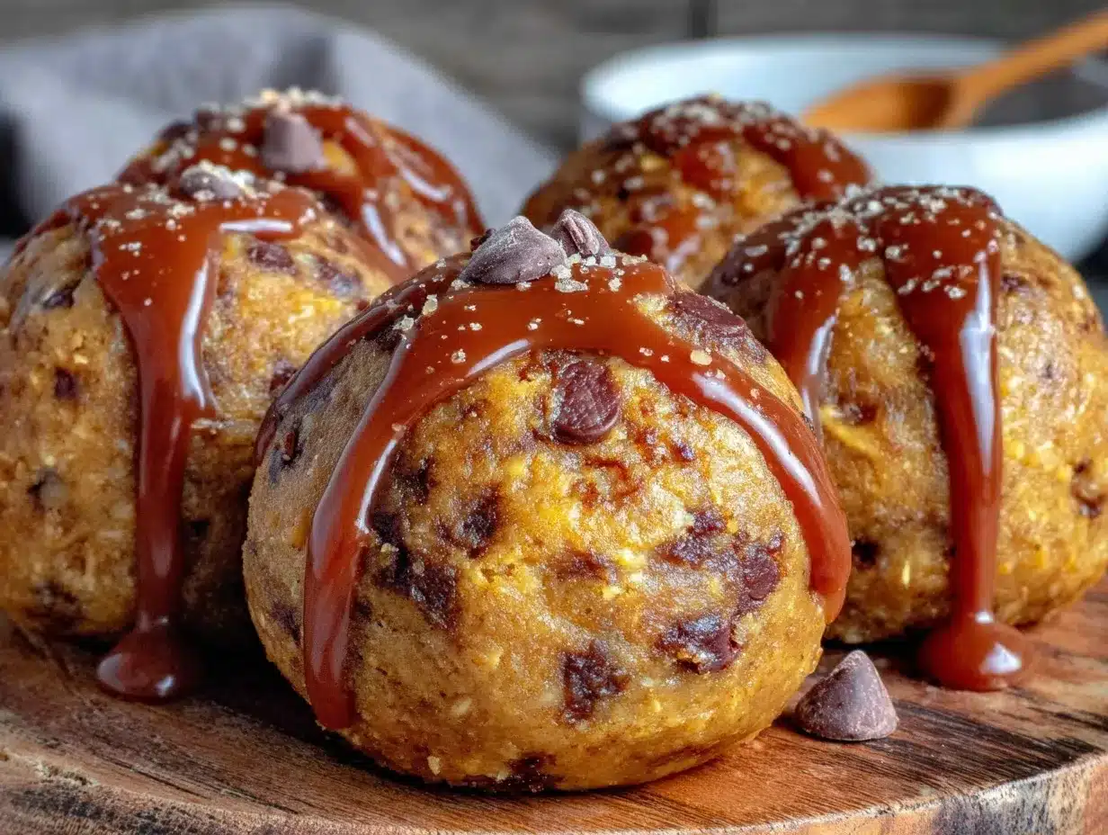 chewy cookie dough protein balls preparation steps