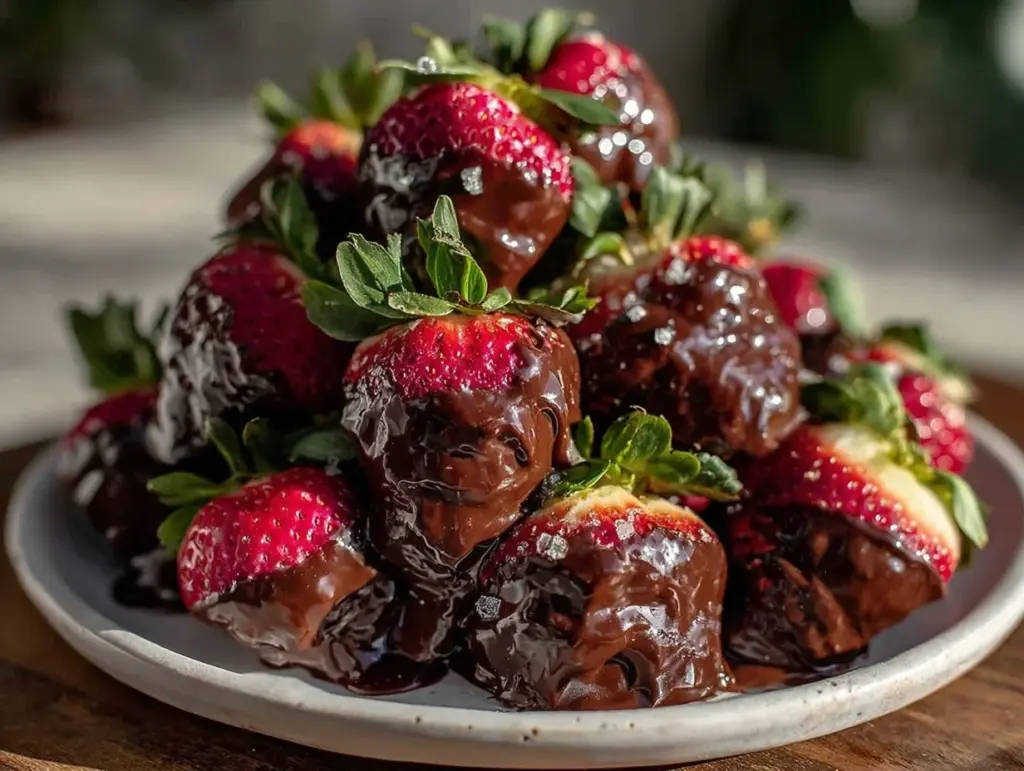 chocolate-covered strawberry tower - featured image