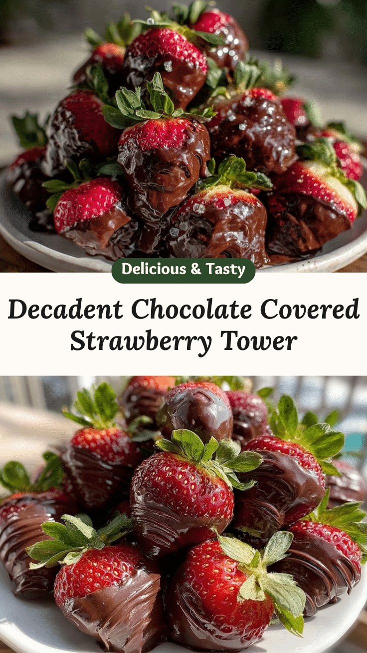 chocolate-covered strawberry tower recipe