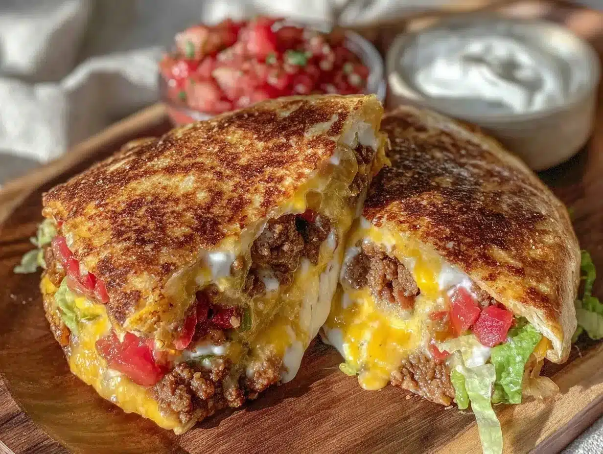 copycat Crunchwrap Supreme recipe preparation steps