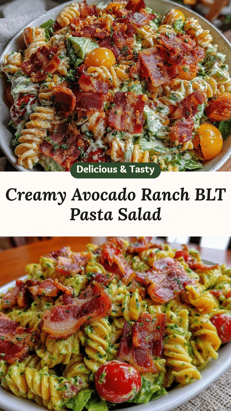 creamy BLT pasta salad recipe