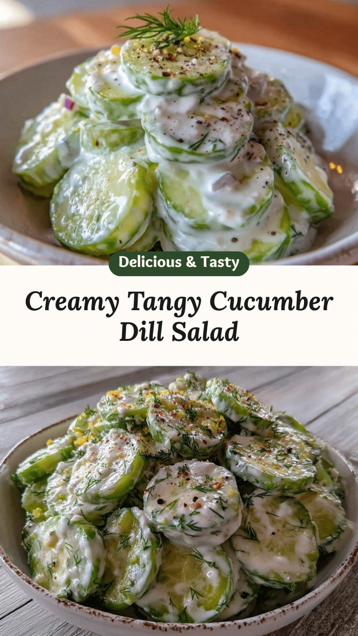 creamy cucumber dill salad recipe