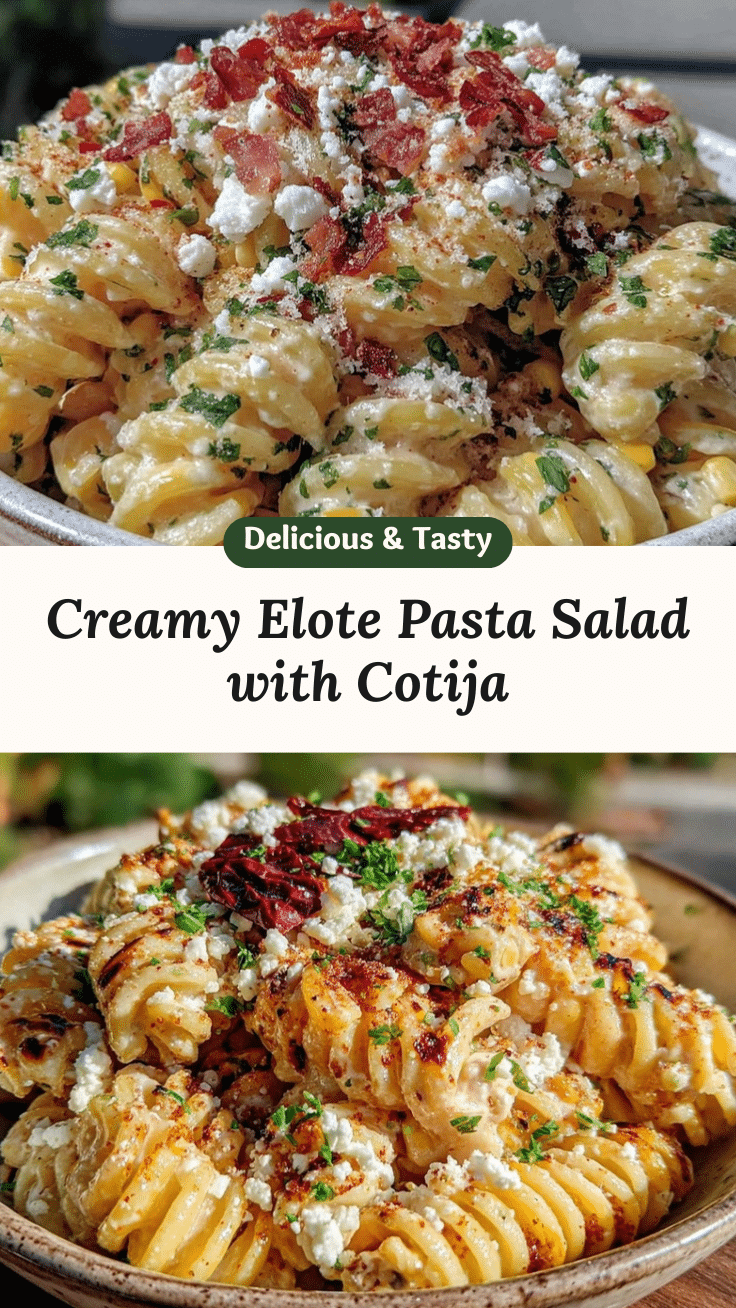 creamy elote pasta salad recipe