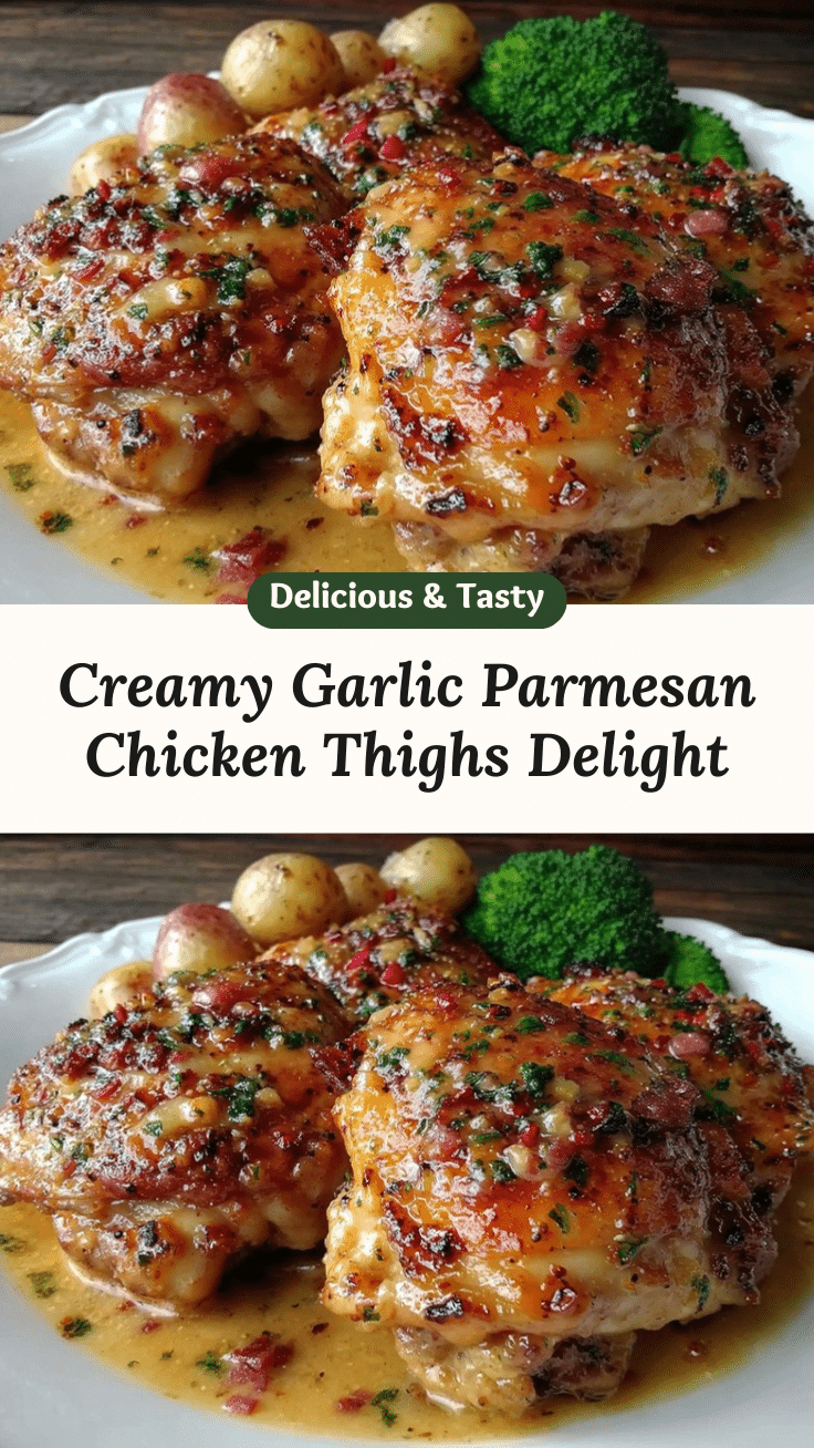 creamy garlic parmesan chicken thighs recipe
