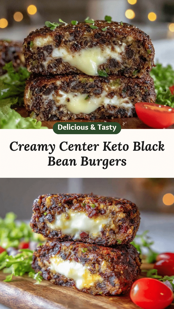 creamy keto black bean burgers recipe