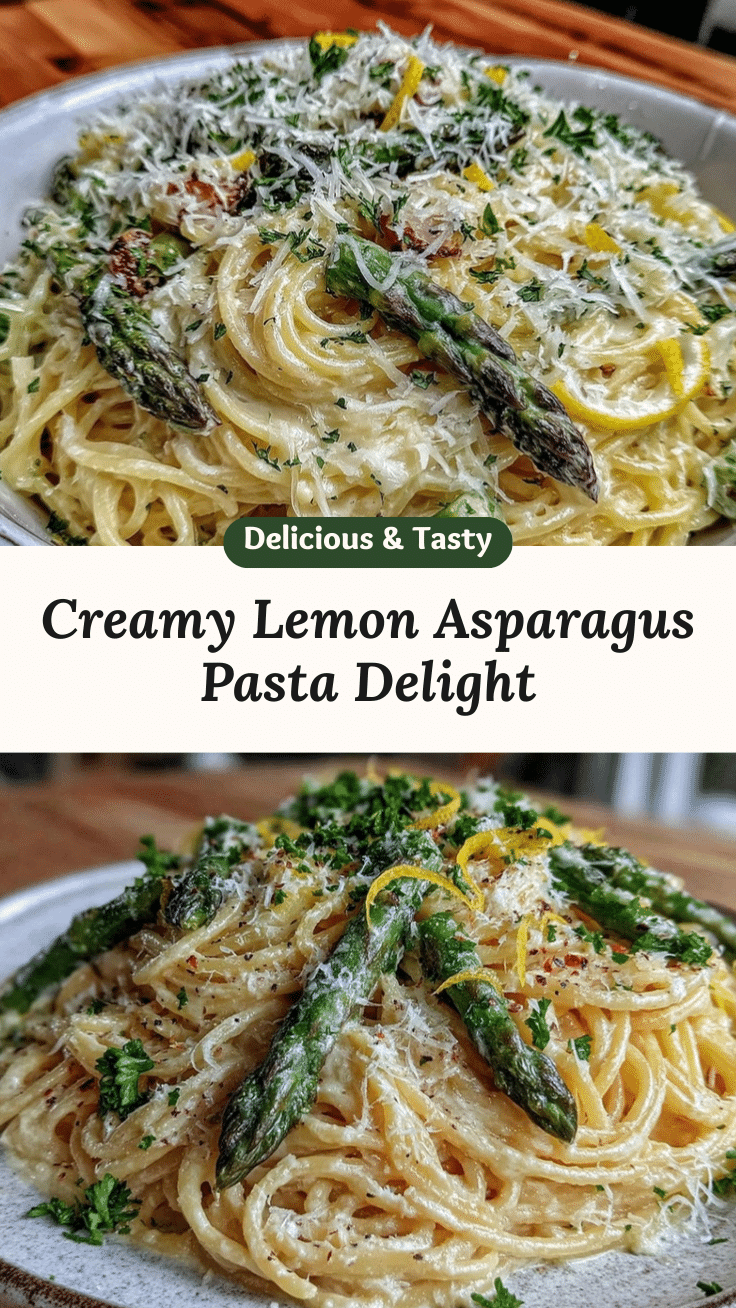 creamy lemon asparagus pasta recipe