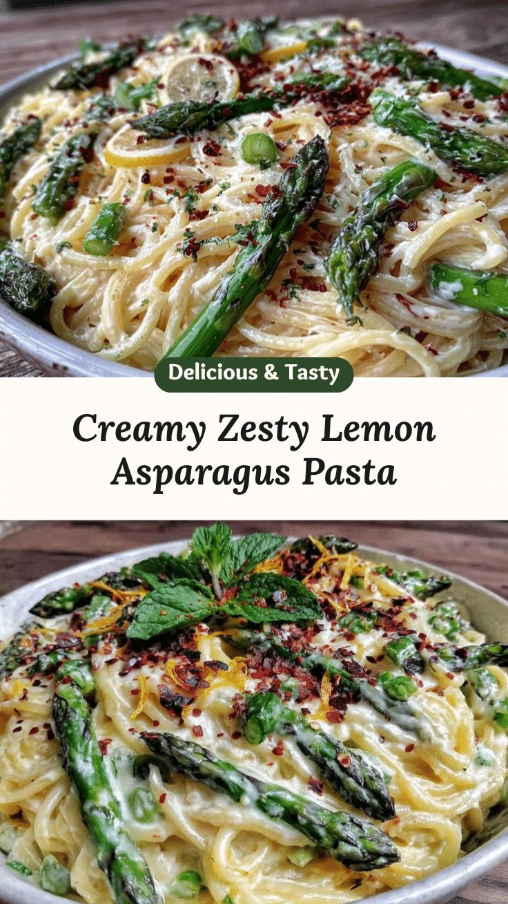creamy lemon asparagus pasta recipe