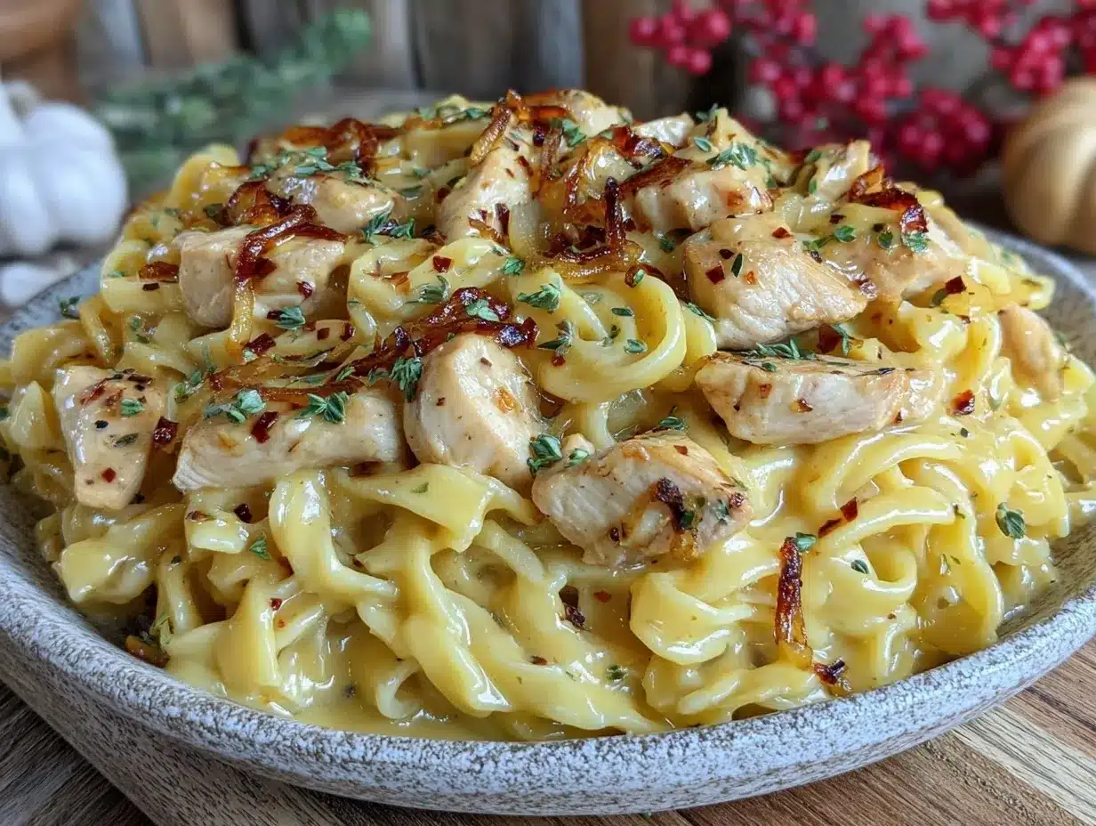 creamy one-pot honey mustard chicken pasta preparation steps