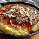 creamy skillet lemon ricotta cake - featured image