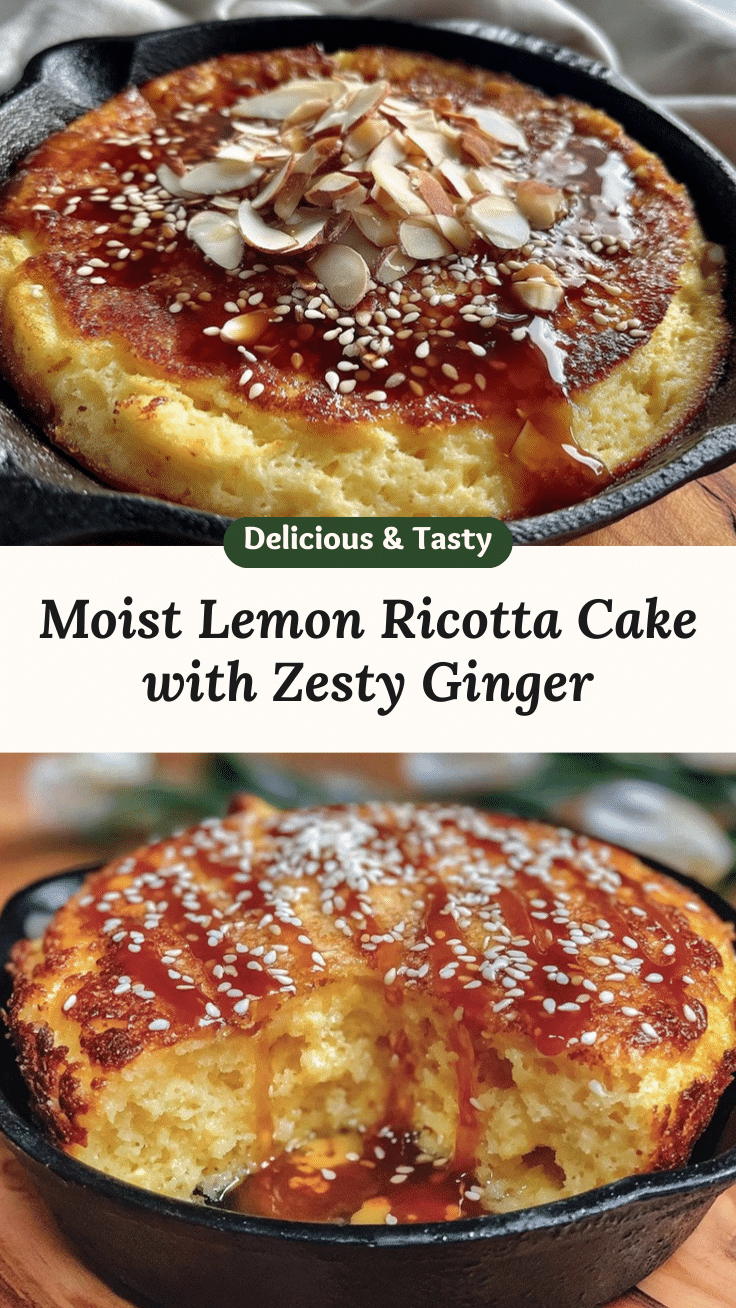creamy skillet lemon ricotta cake recipe