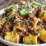 creamy taco pasta - featured image