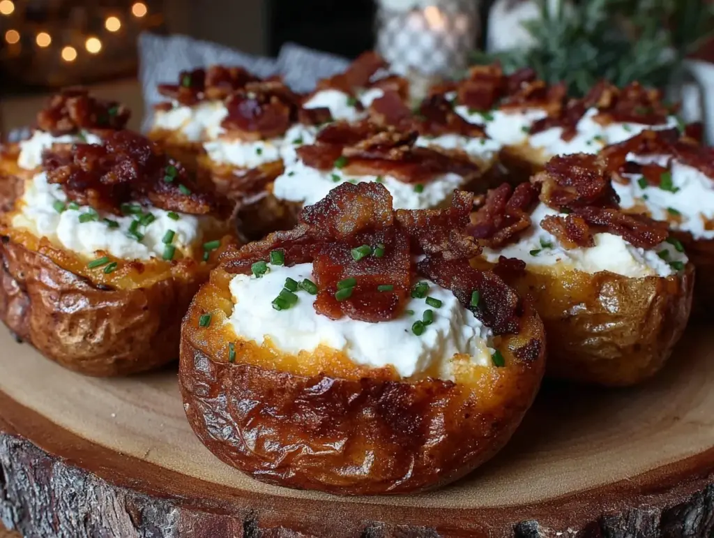 crispy air fryer bacon ranch potato skins - featured image