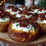 crispy air fryer bacon ranch potato skins - featured image