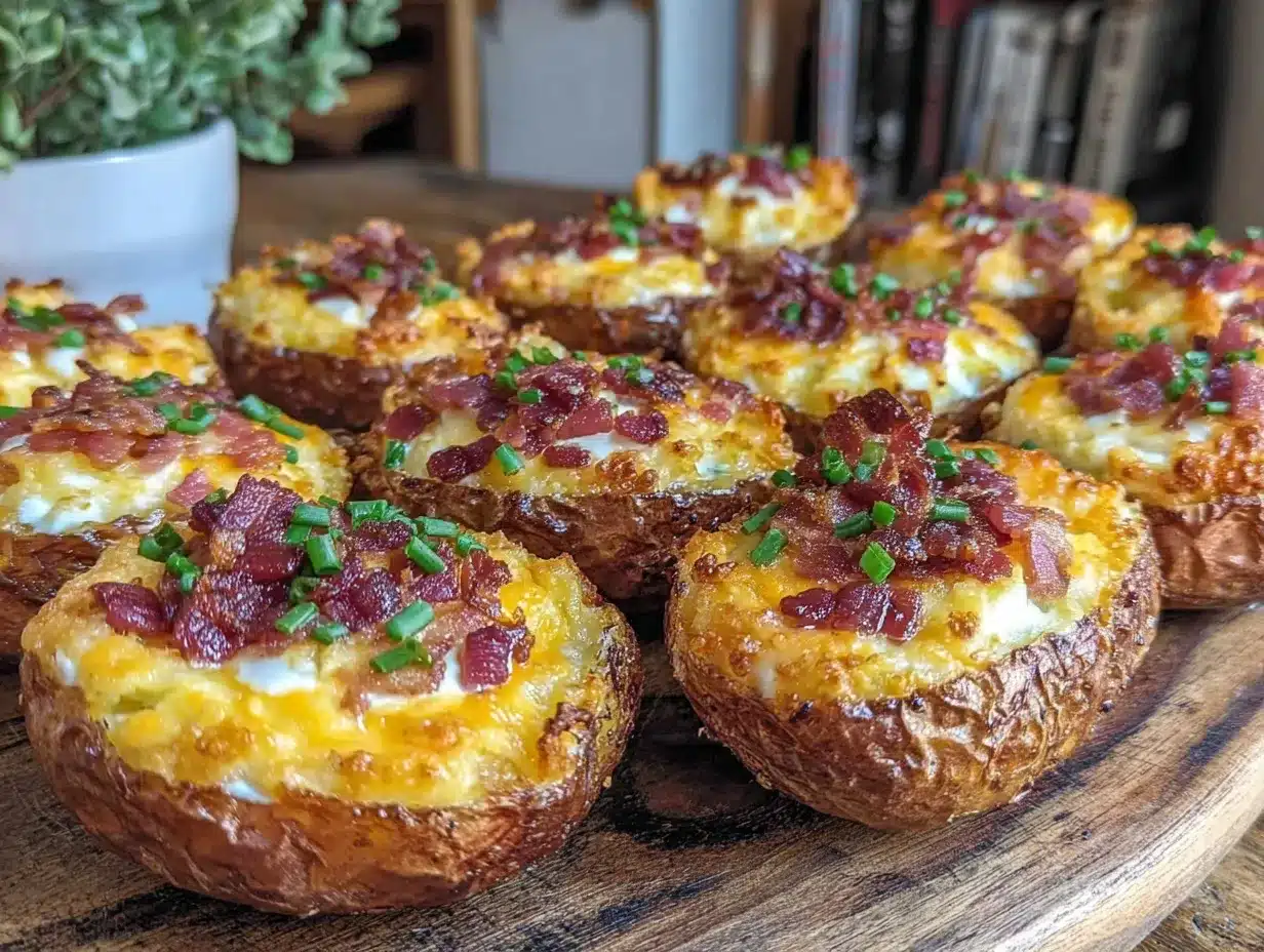 crispy air fryer bacon ranch potato skins preparation steps