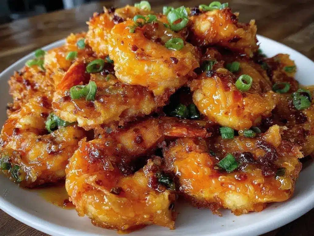 crispy air fryer bang bang shrimp - featured image