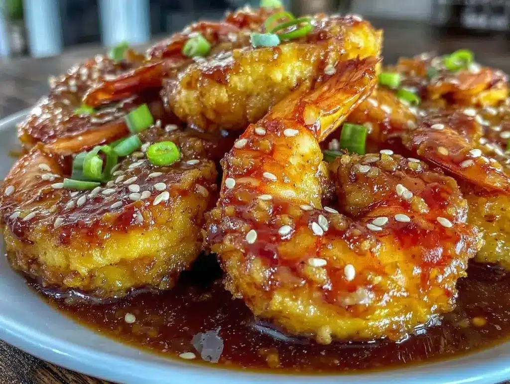 crispy air fryer New Orleans BBQ shrimp - featured image