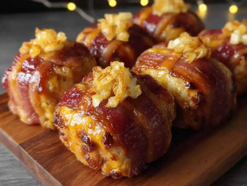 crispy bacon-wrapped hot cross buns - featured image